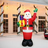 Maxbell LED Inflatable Santa Festival Santa Ornament for Backyard Garden Decoration