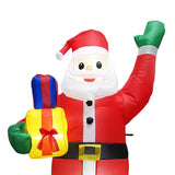 Maxbell LED Inflatable Santa Festival Santa Ornament for Backyard Garden Decoration