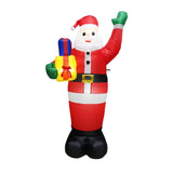 Maxbell LED Inflatable Santa Festival Santa Ornament for Backyard Garden Decoration