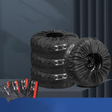 Maxbell 4x Tire Cover Waterproof Tyre Wheel Storage Bag for Truck Camper Car Large Black