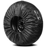 Maxbell 4x Tire Cover Waterproof Tyre Wheel Storage Bag for Truck Camper Car Large Black