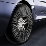 Maxbell 4x Tire Cover Waterproof Tyre Wheel Storage Bag for Truck Camper Car Large Black