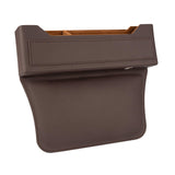 Maxbell Car Seat Gap Organizer PU Leather Universal for Phones Keys Cards Brown