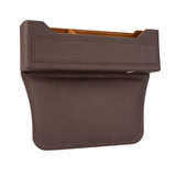 Maxbell Car Seat Gap Organizer PU Leather Universal for Phones Keys Cards Brown