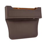 Maxbell Car Seat Gap Organizer PU Leather Universal for Phones Keys Cards Brown