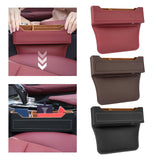 Maxbell Car Seat Gap Organizer PU Leather Universal for Phones Keys Cards Red