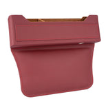 Maxbell Car Seat Gap Organizer PU Leather Universal for Phones Keys Cards Red