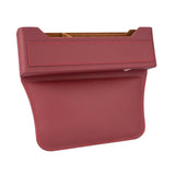 Maxbell Car Seat Gap Organizer PU Leather Universal for Phones Keys Cards Red