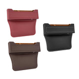 Maxbell Car Seat Gap Organizer PU Leather Universal for Phones Keys Cards Red
