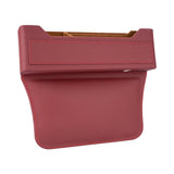Maxbell Car Seat Gap Organizer PU Leather Universal for Phones Keys Cards Red