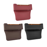 Maxbell Car Seat Gap Organizer PU Leather Universal for Phones Keys Cards Red