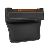Maxbell Car Seat Gap Organizer PU Leather Universal for Phones Keys Cards Black