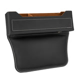 Maxbell Car Seat Gap Organizer PU Leather Universal for Phones Keys Cards Black