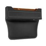 Maxbell Car Seat Gap Organizer PU Leather Universal for Phones Keys Cards Black
