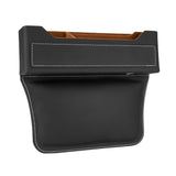 Maxbell Car Seat Gap Organizer PU Leather Universal for Phones Keys Cards Black