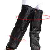 Maxbell Long Leg Sleeves Wind Resistance Zipper Elastic Band for Outdoor Ski