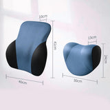 Maxbell Multipurpose waist Support Pillow Lower back for Desk Chair Blue