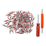 Maxbell 100 Pieces Replacement Tire Tyre Valve Stem Core for Motorcycle