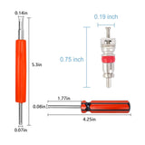 Maxbell 100 Pieces Replacement Tire Tyre Valve Stem Core for Motorcycle