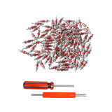 Maxbell 100 Pieces Replacement Tire Tyre Valve Stem Core for Motorcycle