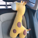 Maxbell Car Strap Pillow Neck Support pillow for Auto Decoration Giraffe Left