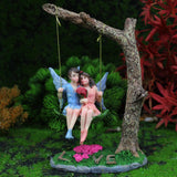 Maxbell Resin Fairy Statue Micro Landscape Waterproof for Fairy Garden Lawn Decor