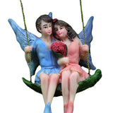 Maxbell Resin Fairy Statue Micro Landscape Waterproof for Fairy Garden Lawn Decor