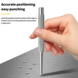 Maxbell Metal Positioning Punch Non Slip Knurling Handle Drill Bit Borehole