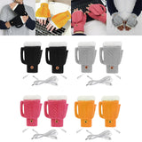 Maxbell USB Electric Heated Gloves Thermal Gloves Hand Warmer for Running Cycling Black