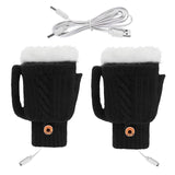 Maxbell USB Electric Heated Gloves Thermal Gloves Hand Warmer for Running Cycling Black