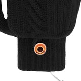 Maxbell USB Electric Heated Gloves Thermal Gloves Hand Warmer for Running Cycling Black