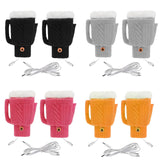 Maxbell USB Electric Heated Gloves Thermal Gloves Hand Warmer for Running Cycling Black