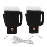 Maxbell USB Electric Heated Gloves Thermal Gloves Hand Warmer for Running Cycling Black