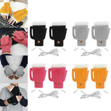 Maxbell USB Electric Heated Gloves Thermal Gloves Hand Warmer for Running Cycling Black