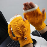 Maxbell USB Electric Heated Gloves Thermal Gloves Hand Warmer for Running Cycling Yellow