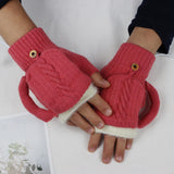 Maxbell USB Electric Heated Gloves Thermal Gloves Hand Warmer for Running Cycling Rosy