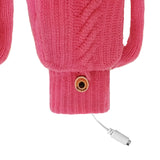 Maxbell USB Electric Heated Gloves Thermal Gloves Hand Warmer for Running Cycling Rosy