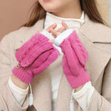 Maxbell USB Electric Heated Gloves Thermal Gloves Hand Warmer for Running Cycling Rosy