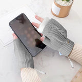 Maxbell USB Electric Heated Gloves Thermal Gloves Hand Warmer for Running Cycling Gray