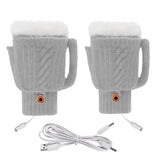 Maxbell USB Electric Heated Gloves Thermal Gloves Hand Warmer for Running Cycling Gray