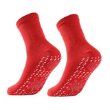 Maxbell Self Heating Socks Heat Insulated Warm Foot for Cycling Hiking Fishing Red