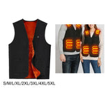Maxbell Heated Vest Windbreaker Gilet Warmth for Mountaineering Cold Weather Hiking S