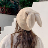 Maxbell Soft Rabbit Hat Funny Headdress Warm Rabbit Ears for Party Cosplay Men Brown