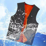 Maxbell Electric Heated Vest Warm Jacket Heating Waistcoat for Fishing S