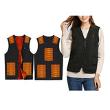 Maxbell Electric Heated Vest Warm Jacket Heating Waistcoat for Fishing S