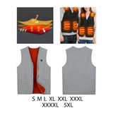 Maxbell Electric Heated Vest Warm Jacket Heating Waistcoat for Fishing S