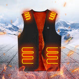 Maxbell Electric Heated Vest Warm Jacket Heating Waistcoat for Fishing S