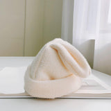 Maxbell Soft Rabbit Hat Funny Headdress Warm Rabbit Ears for Party Cosplay Men White