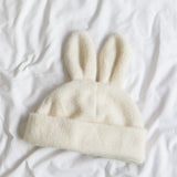 Maxbell Soft Rabbit Hat Funny Headdress Warm Rabbit Ears for Party Cosplay Men White