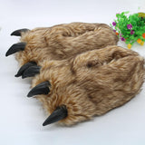 Maxbell Bear Claw Women Plush Slippers Casual Adorable for Bedroom Hotel Home Office